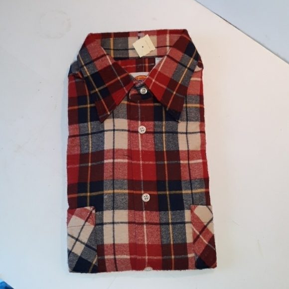 Vintage 1980s Dickies flannel shirt medium - Picture 1 of 2